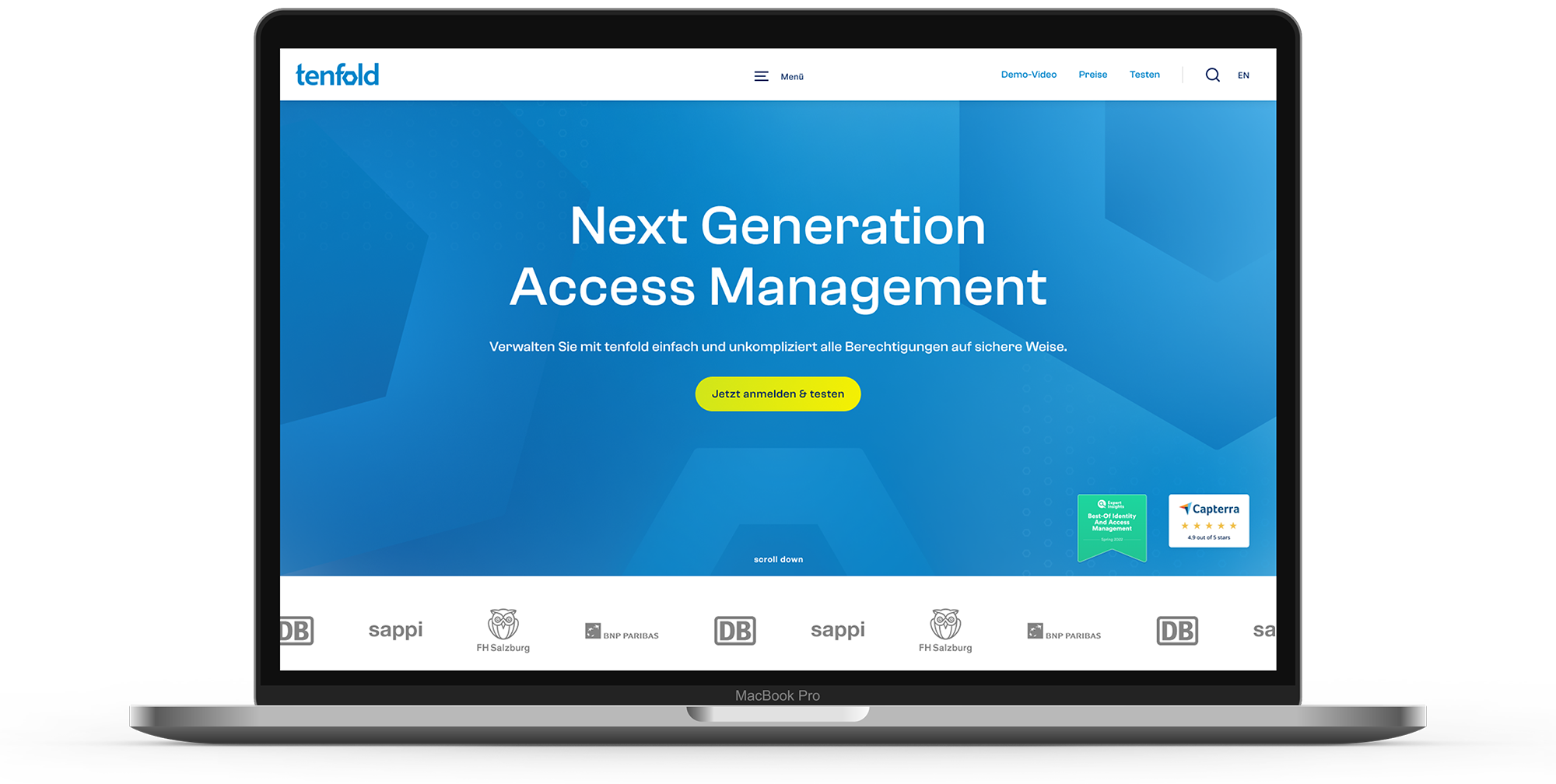 Tenfold Landing Page